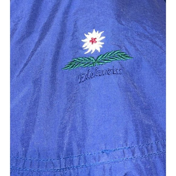 Vintage Edelweiss Ski Jacket Women's Blue Green Plaid Lined Snow Cold Snow Sz XL - Picture 10 of 10